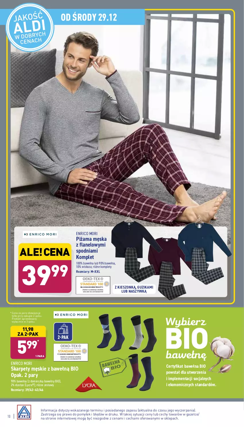 Gazetka promocyjna Aldi - Katalog Moda i Dom - ważna 27.12 do 31.12.2021 - strona 10 - produkty: Karp, Piżama, Wełna