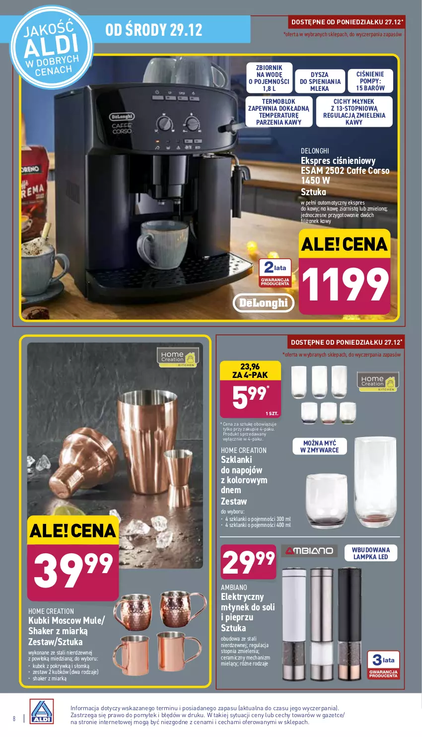 Gazetka promocyjna Aldi - Katalog Moda i Dom - ważna 27.12 do 31.12.2021 - strona 8 - produkty: Kubek, Lanki, Młynek, Mule, Pieprz, Top