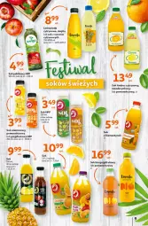 Gazetka promocyjna Auchan - przeNISKIE CENY Jedz zdrowo i czuj się przepięknie Hipermarkety - Gazetka - ważna od 16.03 do 16.03.2022 - strona 9 - produkty: Sok, Lemoniada, Ananas, Sok jabłkowy, Grejpfrut, HP