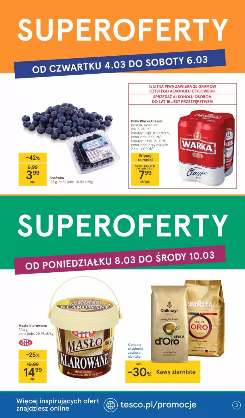 Gazetka promocyjna Tesco - Tesco gazetka - przyszły tydzień - ważna 04.03 do 10.03.2021 - strona 3 - produkty: Masło, Masło klarowane