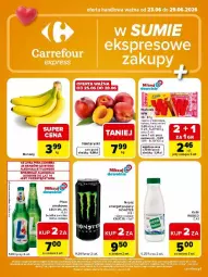 Gazetka promocyjna Carrefour - Gazetka Express w SUMIE ekspresowe zakupy - Gazetka - ważna od 29.06 do 29.06.2026 - strona 1 - produkty: Piwa, Banany, Gra, BIC, Robico, Masło, Napój, Kefir, Nektar, Kokos, Masło orzechowe, Fa