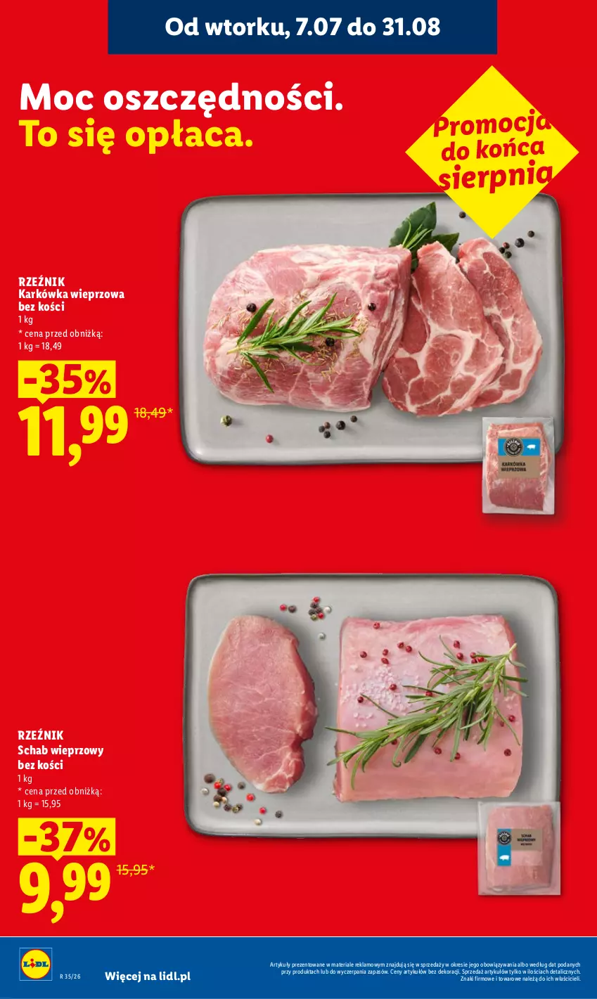 Gazetka promocyjna Lidl - Gazetka ważna od 27.08 do 30.08 - ważna 27.08 do 30.08.2026 - strona 14 - produkty: Karkówka wieprzowa, Schab wieprzowy