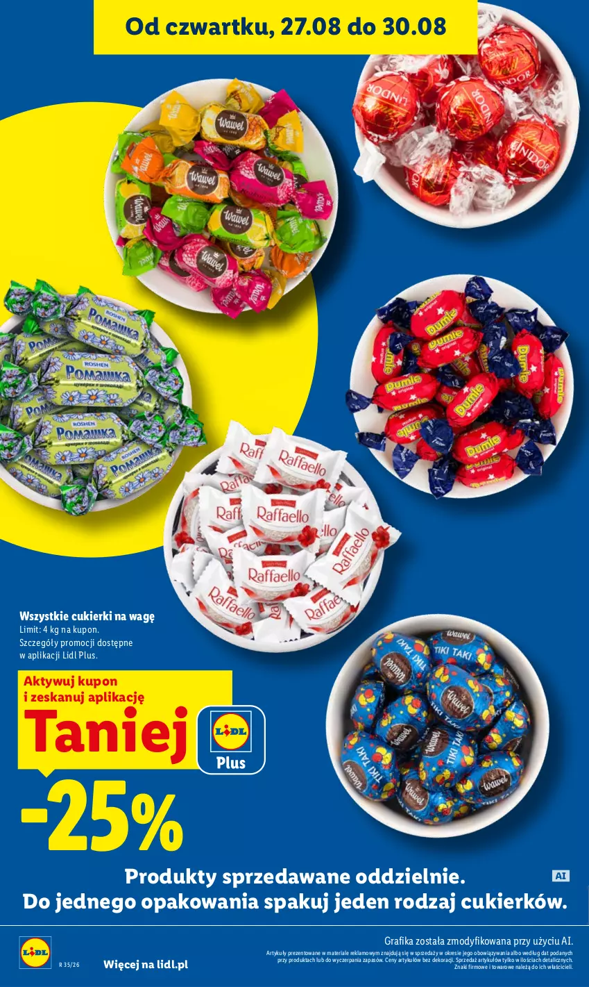 Gazetka promocyjna Lidl - Gazetka ważna od 27.08 do 30.08 - ważna 27.08 do 30.08.2026 - strona 20 - produkty: Cukier, Cukierki, Gra, Grafika