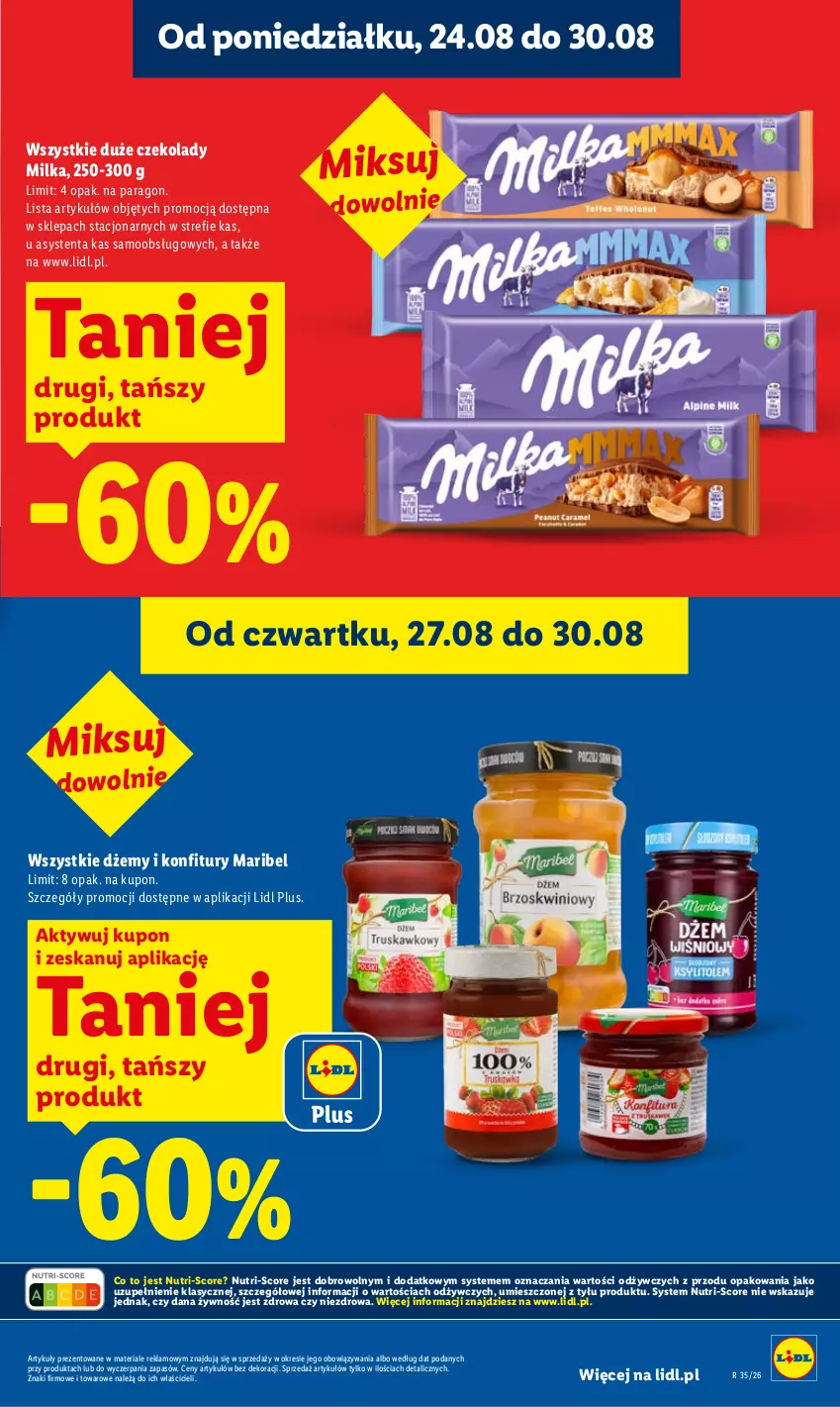 Gazetka promocyjna Lidl - Gazetka ważna od 27.08 do 30.08 - ważna 27.08 do 30.08.2026 - strona 21 - produkty: Dżem, Milka