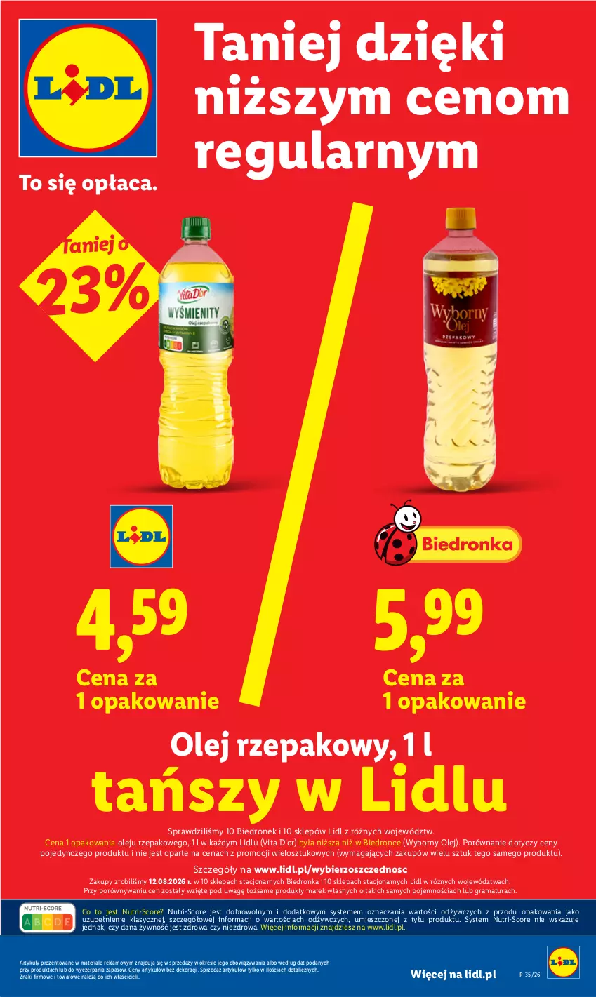 Gazetka promocyjna Lidl - Gazetka ważna od 27.08 do 30.08 - ważna 27.08 do 30.08.2026 - strona 3 - produkty: Gra, Olej, Olej rzepakowy, Por, Rama