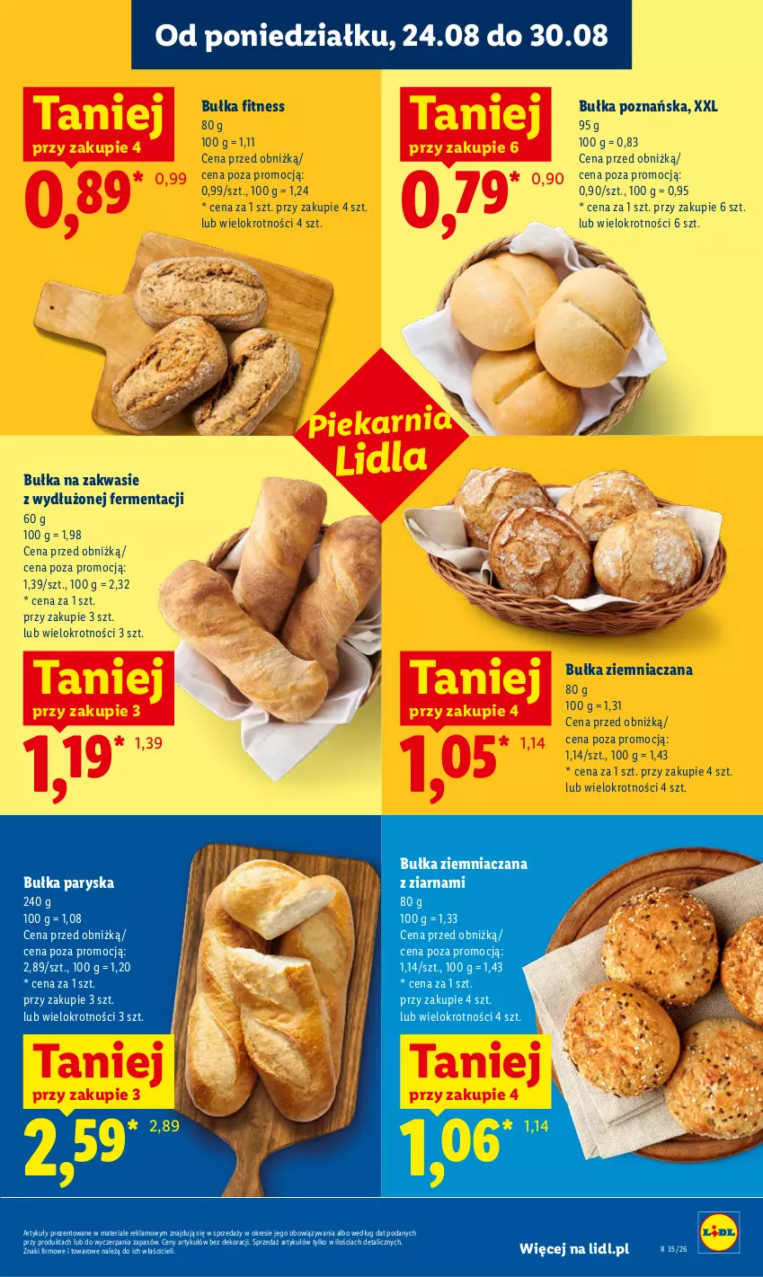 Gazetka promocyjna Lidl - Gazetka ważna od 27.08 do 30.08 - ważna 27.08 do 30.08.2026 - strona 43 - produkty: Bułka, Bułka fitness