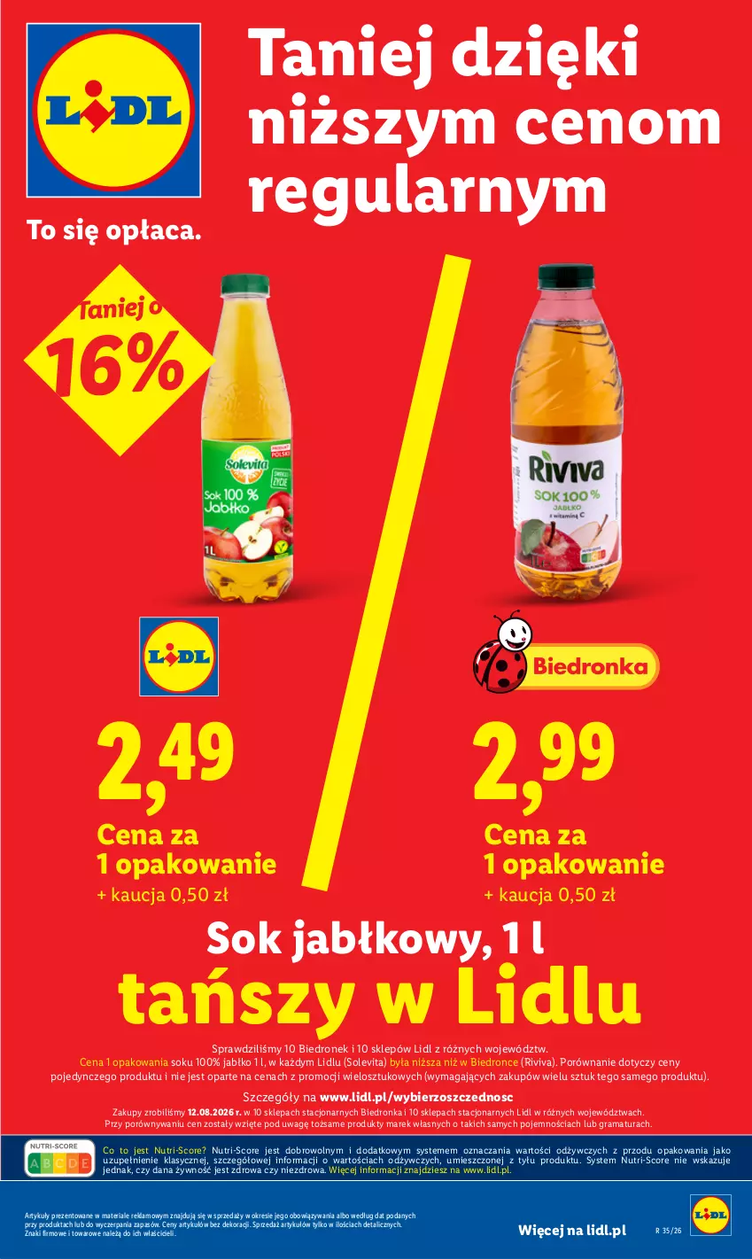 Gazetka promocyjna Lidl - Gazetka ważna od 27.08 do 30.08 - ważna 27.08 do 30.08.2026 - strona 7 - produkty: Gra, Por, Rama, Sok, Sok jabłkowy
