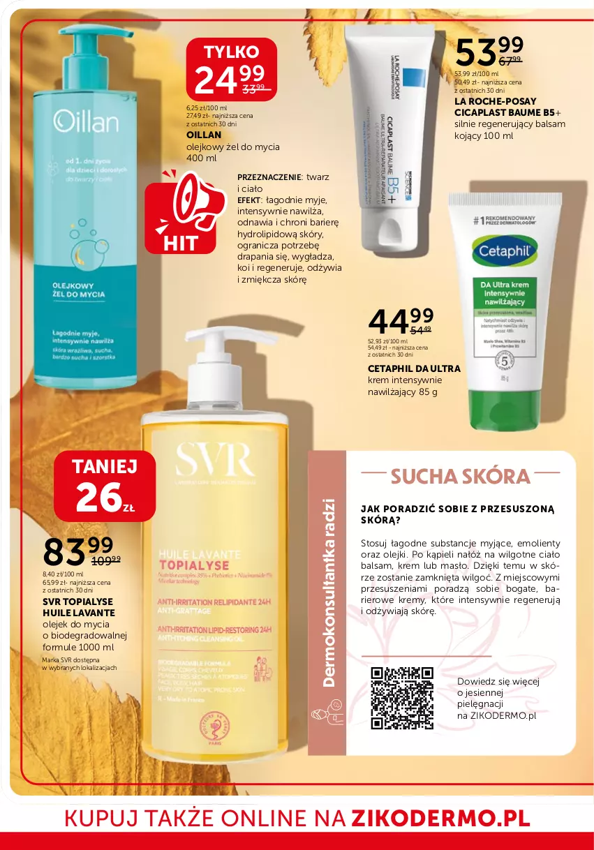 Gazetka promocyjna Ziko - Gazetka Ziko Dermo - ważna 19.09 do 02.10.2024 - strona 4 - produkty: Cetaphil, Gra, La Roche-Posay, LG, Masło, Mule, Oillan, Olej, Por, SVR, Top