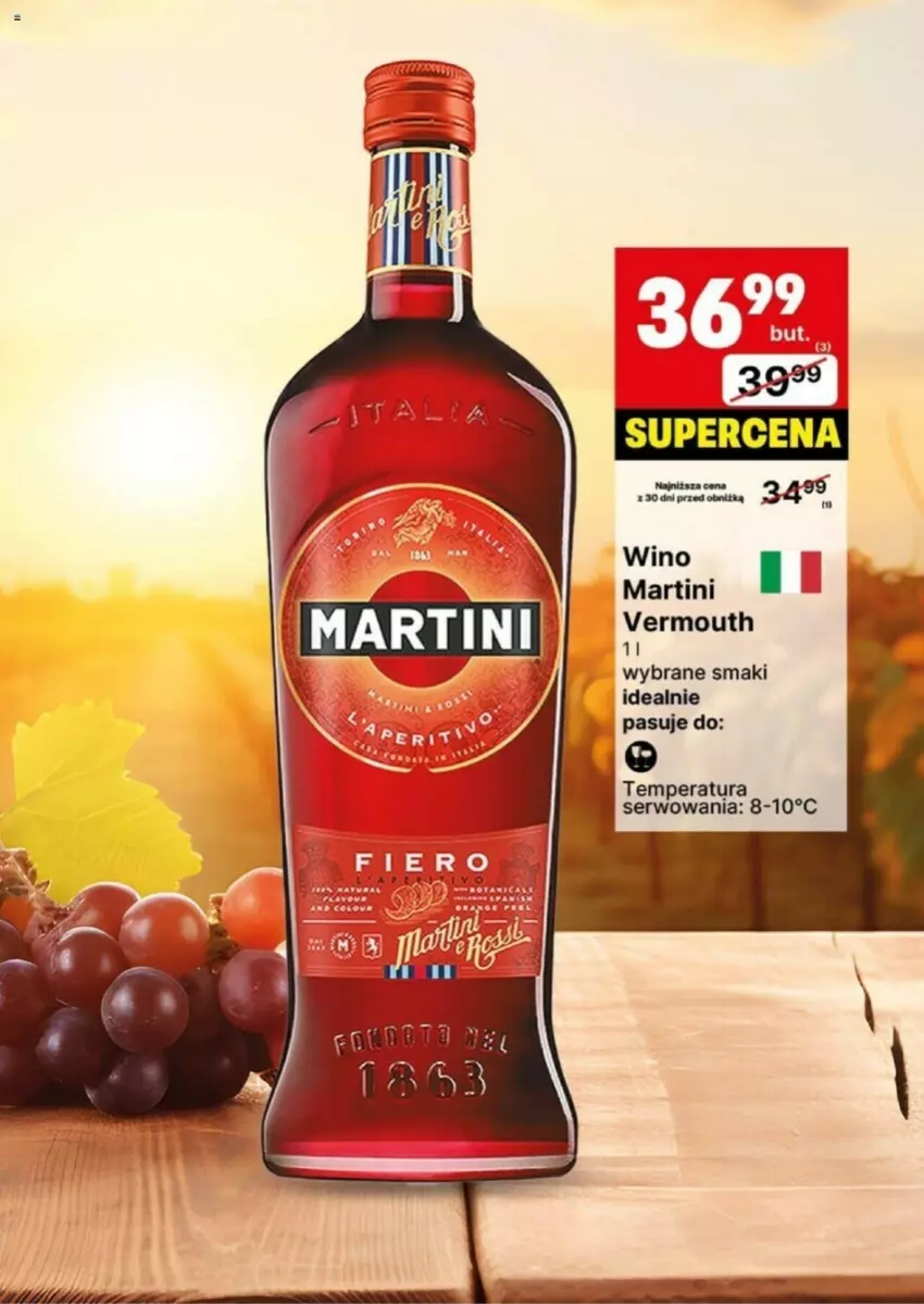Gazetka promocyjna Delikatesy Centrum - ważna 20.05 do 02.06.2024 - strona 24 - produkty: Martini, Ser, Vermouth, Wino