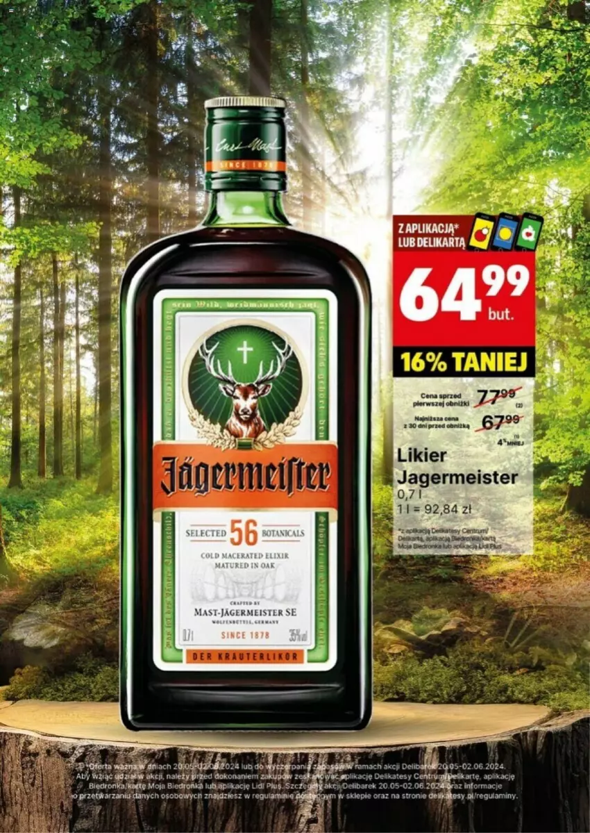 Gazetka promocyjna Delikatesy Centrum - ważna 20.05 do 02.06.2024 - strona 6 - produkty: Jagermeister, Likier, Rama, Rum