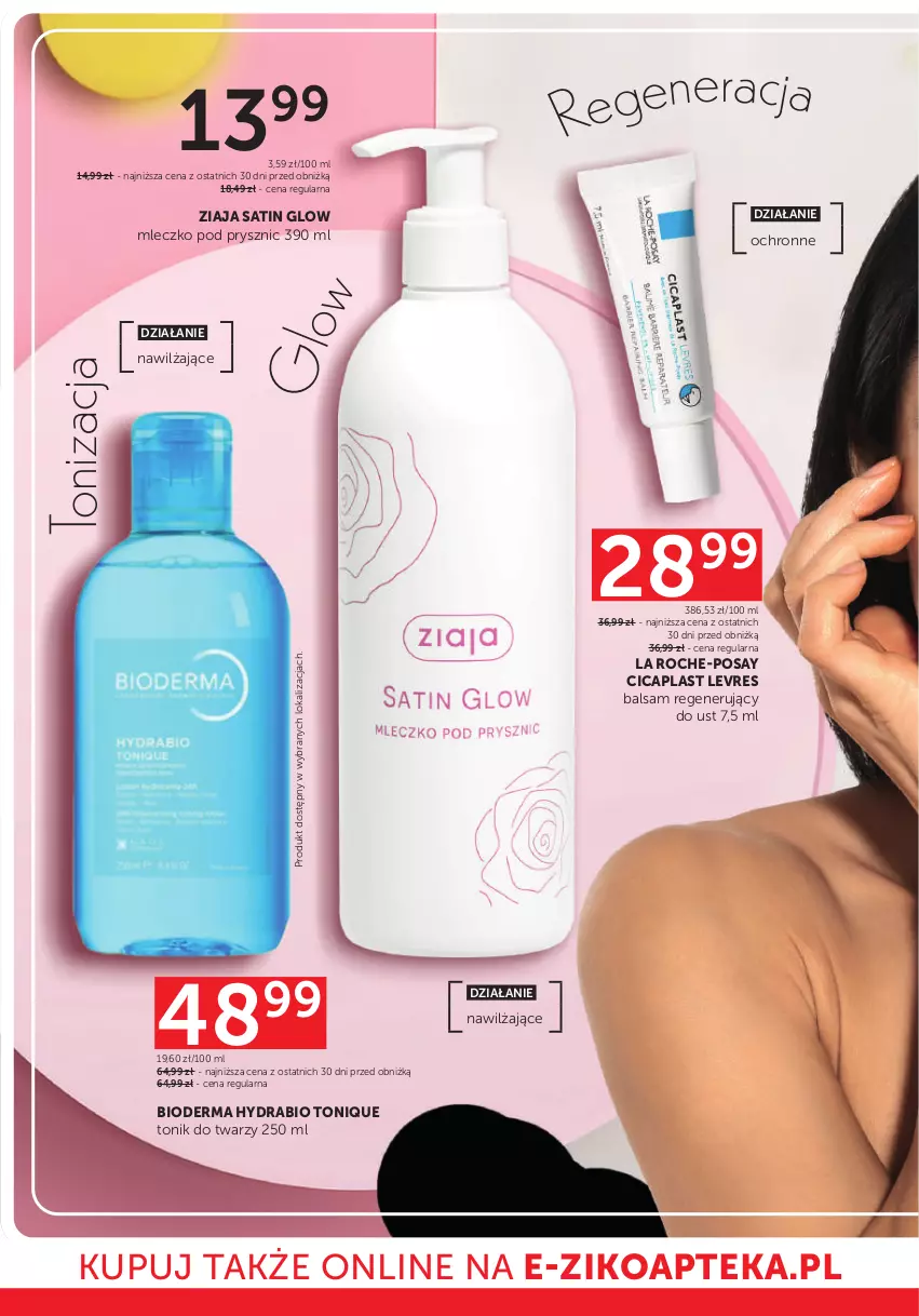Gazetka promocyjna Ziko - Gazetka Ziko Dermo - ważna 26.03 do 08.04.2026 - strona 4 - produkty: Apteka, Bioderma, La Roche-Posay, Mleczko, Sati, Tonik, Tonik do twarzy, Ziaja