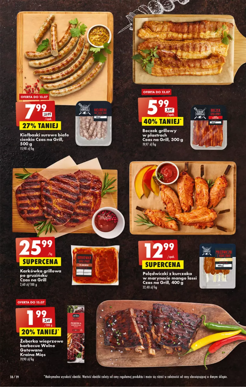 Gazetka promocyjna Biedronka - ważna 11.07 do 16.07.2022 - strona 18 - produkty: Boczek, Grill, Kurczak, Mango, Top