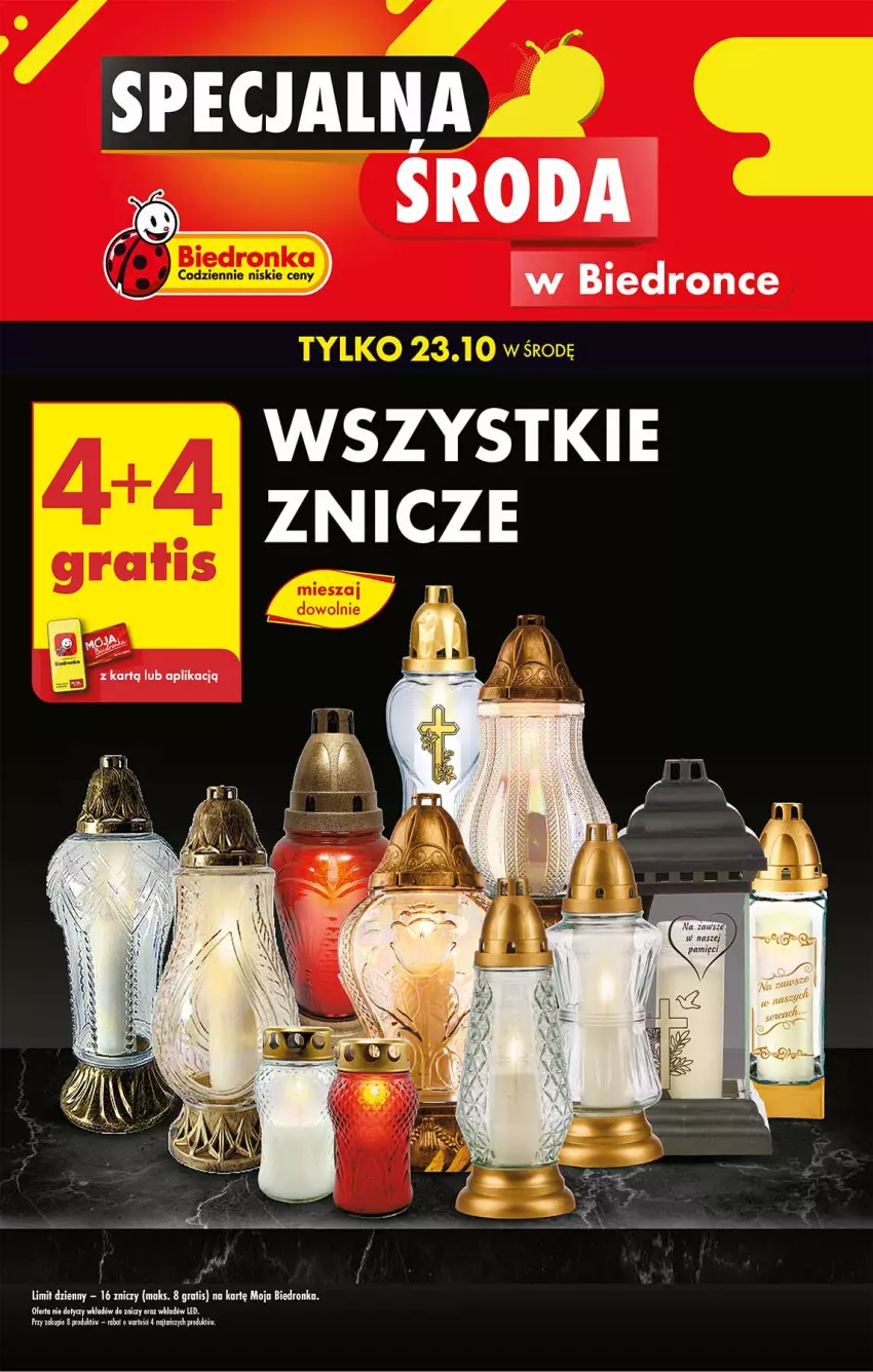 Gazetka promocyjna Biedronka - Tylko środa - ważna 23.10 do 23.10.2024 - strona 1 - produkty: Gra, Znicz