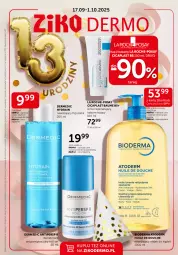 Gazetka promocyjna Ziko - Gazetka Ziko Dermo - Gazetka - ważna od 01.10 do 01.10.2025 - strona 1 - produkty: Bioderma, Dezodorant, La Roche-Posay, Dermedic, Tonik, Olej, Atoderm