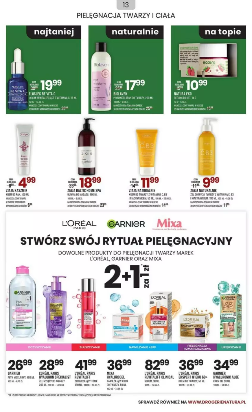 Gazetka promocyjna Drogerie Natura - ważna 03.01 do 09.01.2024 - strona 5 - produkty: Clin, Garnier, Mixa, Top, Ziaja