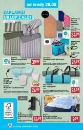 Gazetka promocyjna Aldi - Artykuły przemysłowe i tekstylia - Gazetka - ważna od 31.05 do 31.05.2025 - strona 6 - produkty: Teleskop, Koc, Kołdra, Pościel, Parasol, Uchwyty, Wełna, Ręcznik, Torba, Poduszka