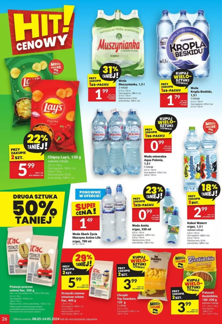 Gazetka promocyjna Twoj Market - ważna 08.05 do 14.05.2024 - strona 19 - produkty: Mus, Muszynianka, Szyna, Woda, Woda mineralna