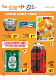 Gazetka promocyjna Carrefour - Gazetka Express - Gazetka - ważna od 05.12 do 05.12.2022 - strona 2 - produkty: Piwo, Ser, Koc, Piątnica, Coca-Cola, Serek, Piwo jasne, Czekolada, Napój gazowany, Fanta, Sprite, Okocim, Napój, Fa