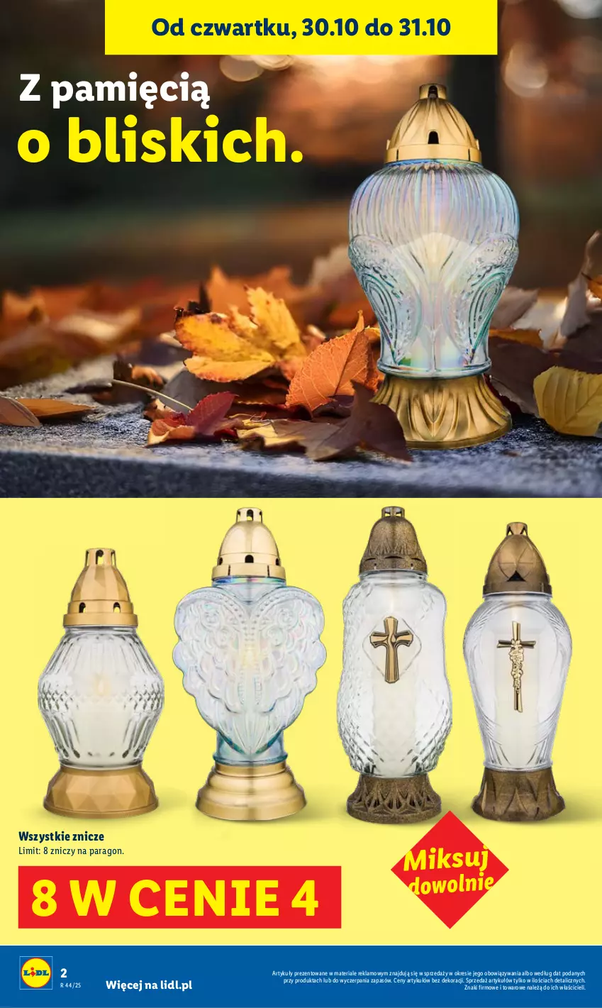 Gazetka promocyjna Lidl - GAZETKA - ważna 30.10 do 31.10.2025 - strona 2 - produkty: Znicz