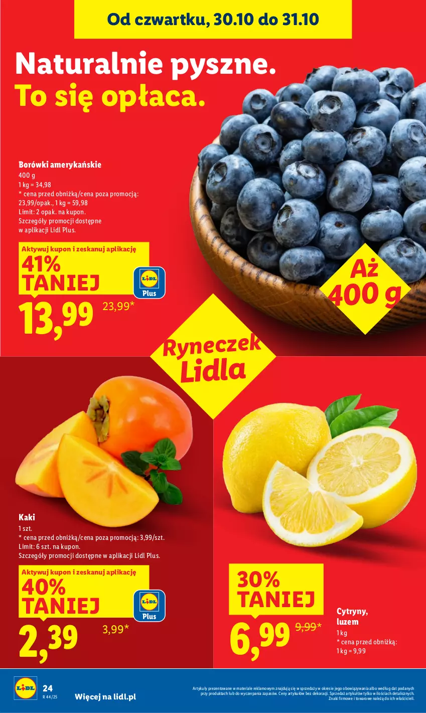 Gazetka promocyjna Lidl - GAZETKA - ważna 30.10 do 31.10.2025 - strona 26 - produkty: Cytryny, Kaki