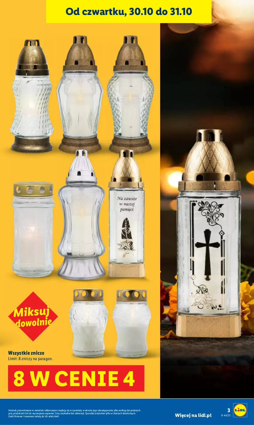 Gazetka promocyjna Lidl - GAZETKA - ważna 30.10 do 31.10.2025 - strona 3 - produkty: Znicz