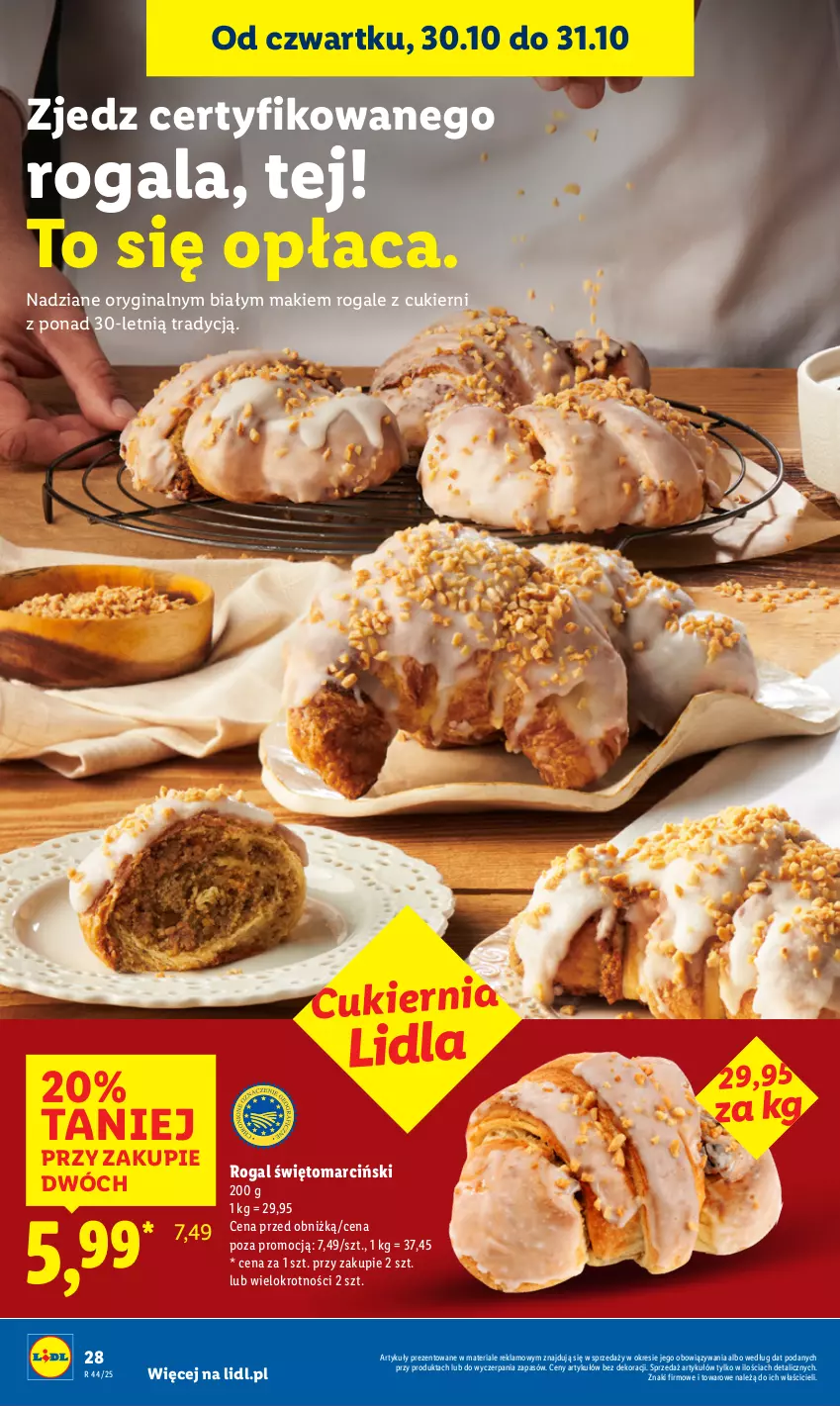 Gazetka promocyjna Lidl - GAZETKA - ważna 30.10 do 31.10.2025 - strona 30 - produkty: Cukier, Gala, Gin, Rogal
