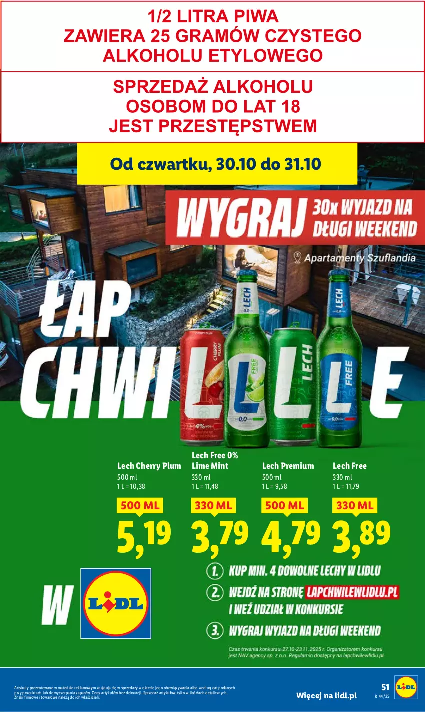 Gazetka promocyjna Lidl - GAZETKA - ważna 30.10 do 31.10.2025 - strona 53 - produkty: Lech Premium
