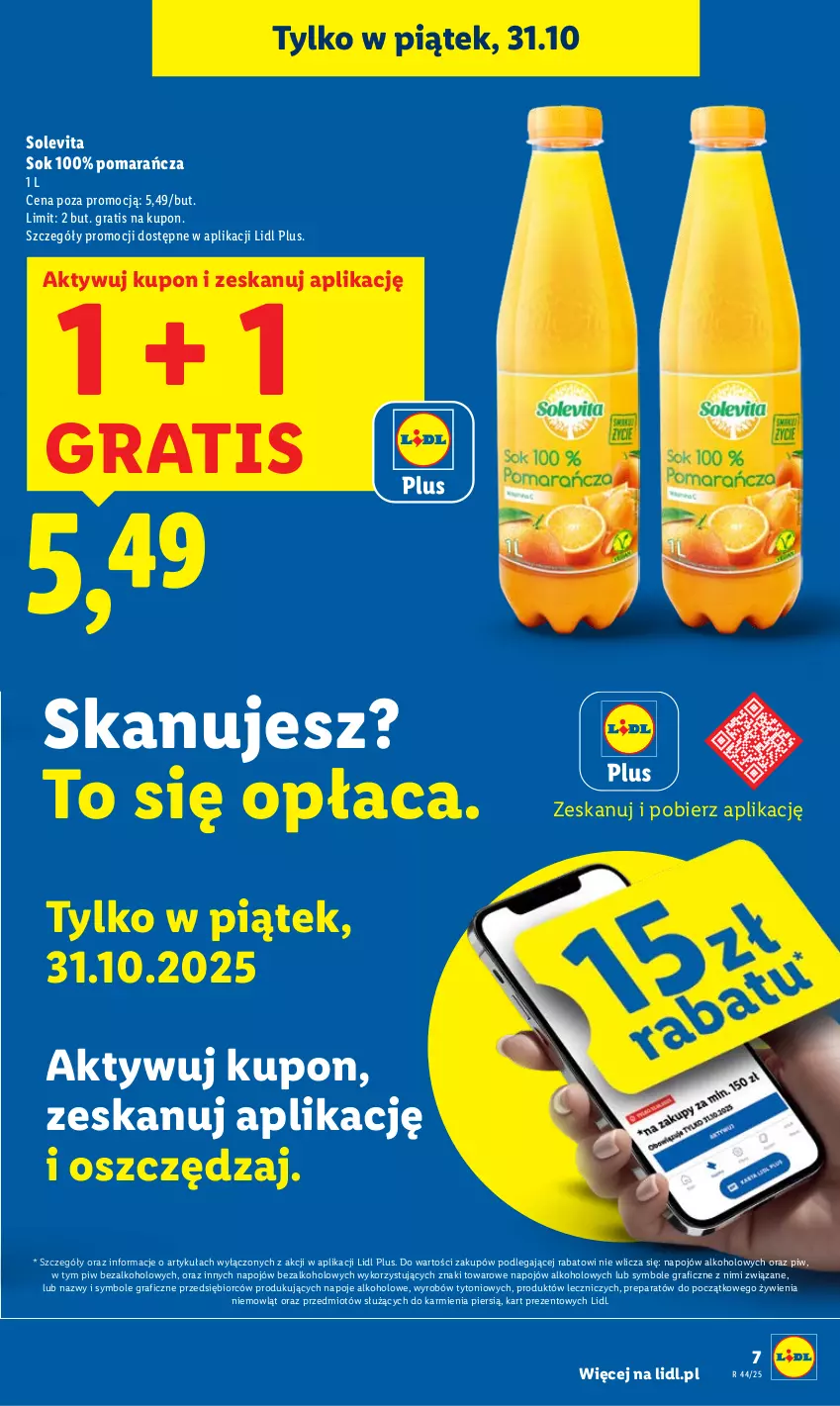 Gazetka promocyjna Lidl - GAZETKA - ważna 30.10 do 31.10.2025 - strona 7 - produkty: Gra, Karmi, Napoje, Sok, Znicz