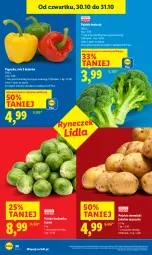 Gazetka promocyjna Lidl - GAZETKA - Gazetka - ważna od 31.10 do 31.10.2025 - strona 28 - produkty: Papryka, Brukselka, Ziemniaki, Brokuły