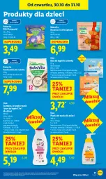 Gazetka promocyjna Lidl - GAZETKA - Gazetka - ważna od 31.10 do 31.10.2025 - strona 63 - produkty: Płyn do kąpieli, Ryż, BoboVita, Zabawka, Szampon, Kula do kąpieli, Dzieci, Krakersy