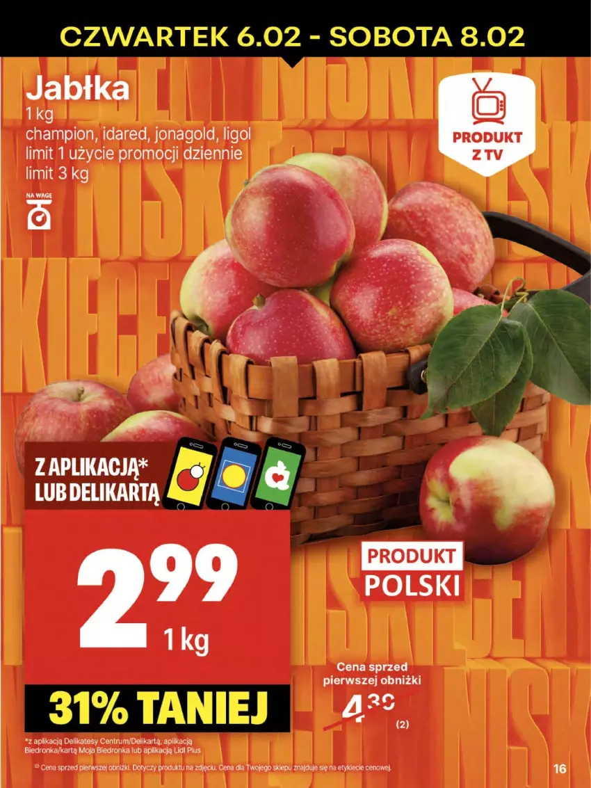 Gazetka promocyjna Delikatesy Centrum - NOWA GAZETKA Delikatesy Centrum od 6 lutego! 6-12.02.2025 - ważna 06.02 do 12.02.2025 - strona 16 - produkty: Jabłka, Jonagold, Ligol, Rum