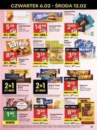 Gazetka promocyjna Delikatesy Centrum - NOWA GAZETKA Delikatesy Centrum od 6 lutego! 6-12.02.2025 - Gazetka - ważna od 12.02 do 12.02.2025 - strona 34 - produkty: Ciastka, Krakus, Ser, Rum, Cukier, Jutrzenka, Wawel, Lion, Czekolada, Toffifee, Baton, Knoppers, E. Wedel, Cukierki, Haribo, Krakuski, Merci, Milka