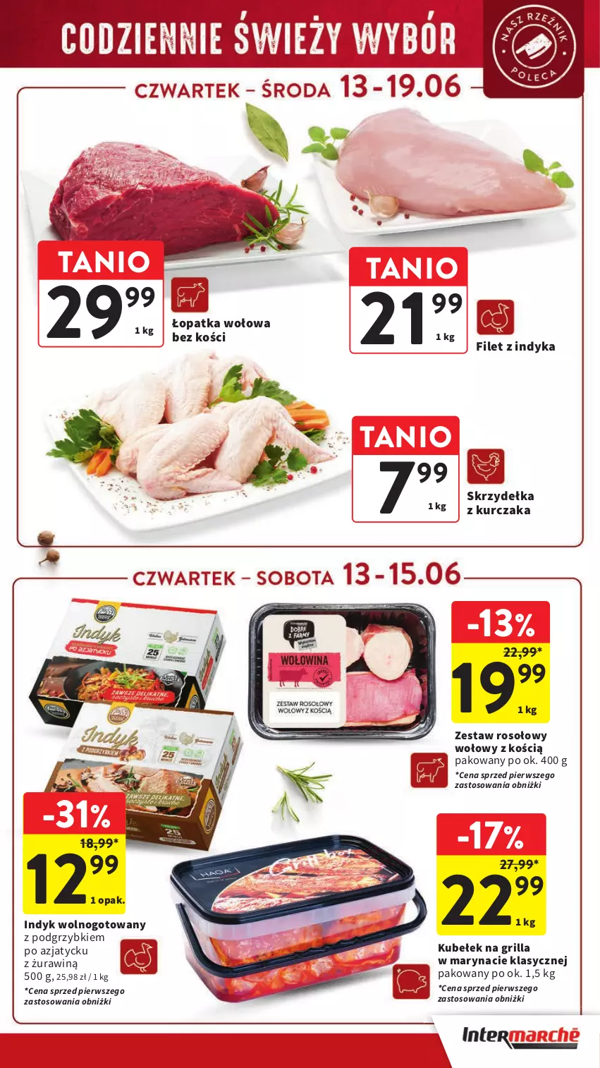 Gazetka promocyjna Intermarche - ważna 13.06 do 19.06.2024 - strona 21 - produkty: Grill, Kurczak, Podgrzybki, Skrzydełka z kurczaka