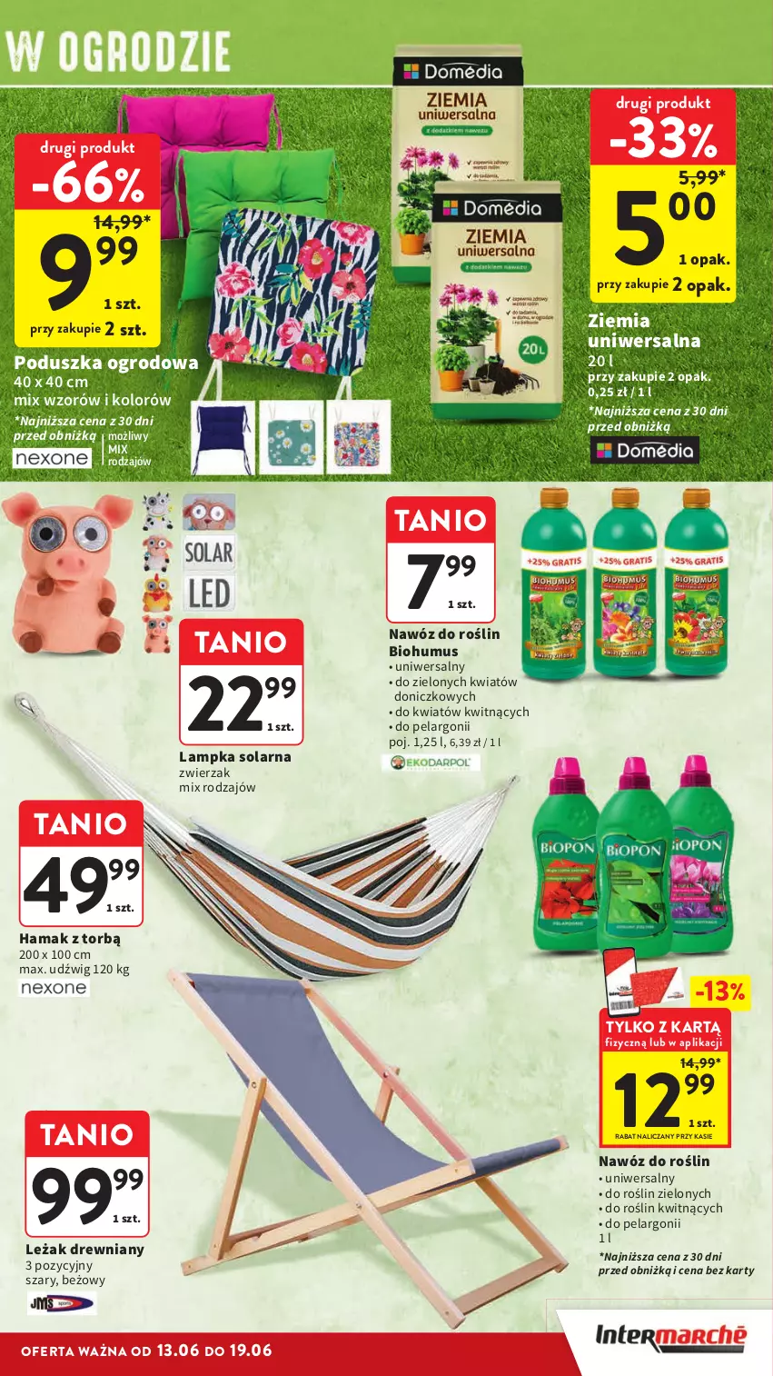 Gazetka promocyjna Intermarche - ważna 13.06 do 19.06.2024 - strona 45 - produkty: Biohumus, Dźwig, Hama, Mus, Nawóz, Poduszka