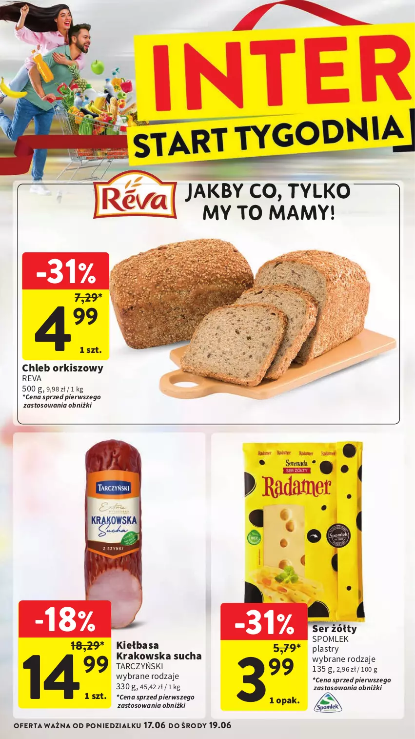 Gazetka promocyjna Intermarche - ważna 13.06 do 19.06.2024 - strona 46 - produkty: Chleb, Kiełbasa, Ser, Tarczyński