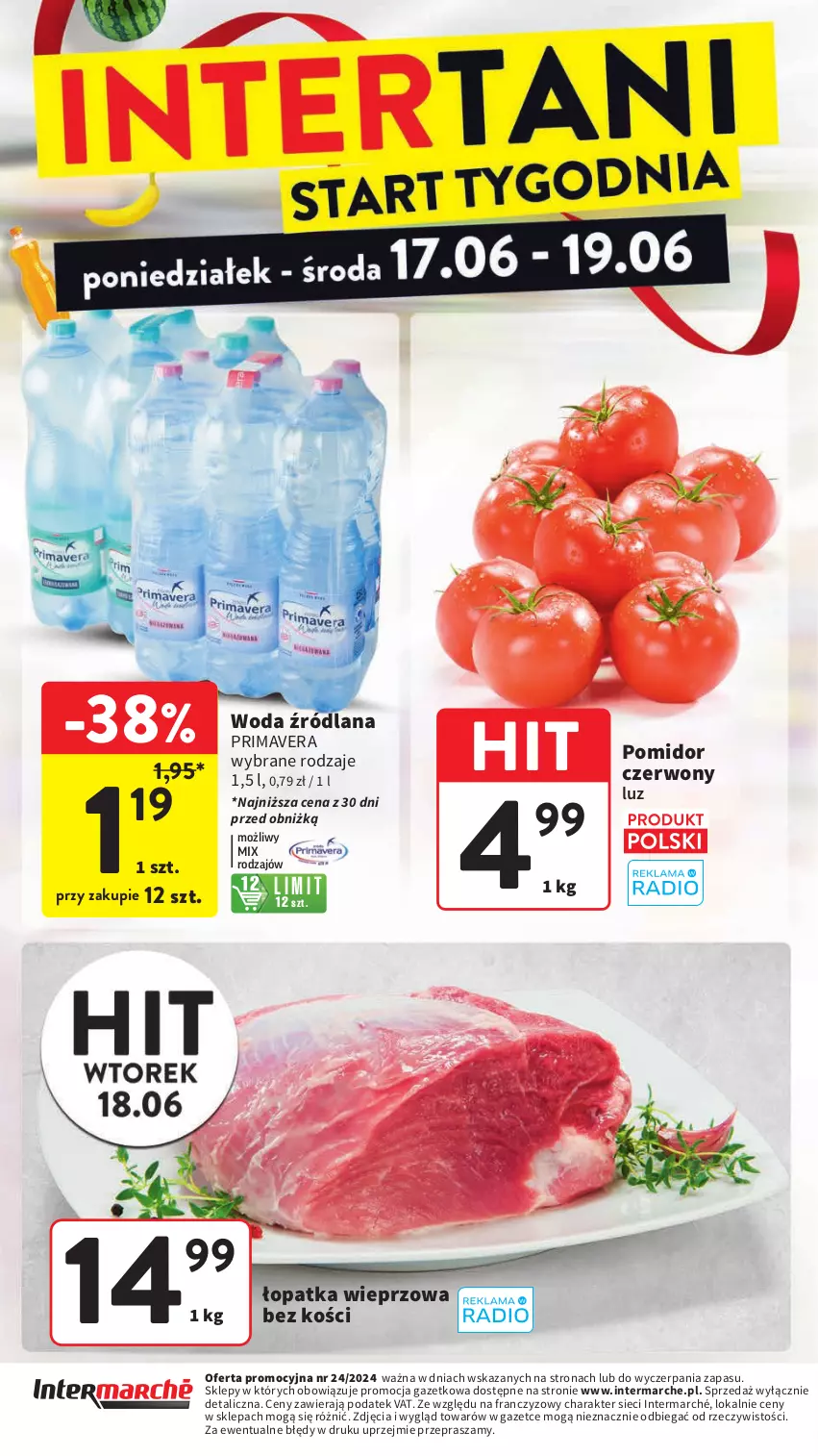 Gazetka promocyjna Intermarche - ważna 13.06 do 19.06.2024 - strona 48 - produkty: LANA, Prima, Primavera, Woda