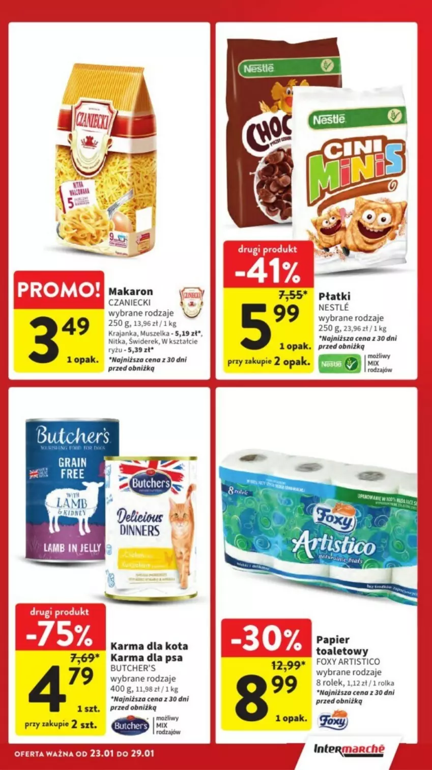 Gazetka promocyjna Intermarche - ważna 27.01 do 29.01.2025 - strona 35 - produkty: Butcher's, Foxy, Gra, Makaron, Mus, Papier, Papier toaletowy, Ryż