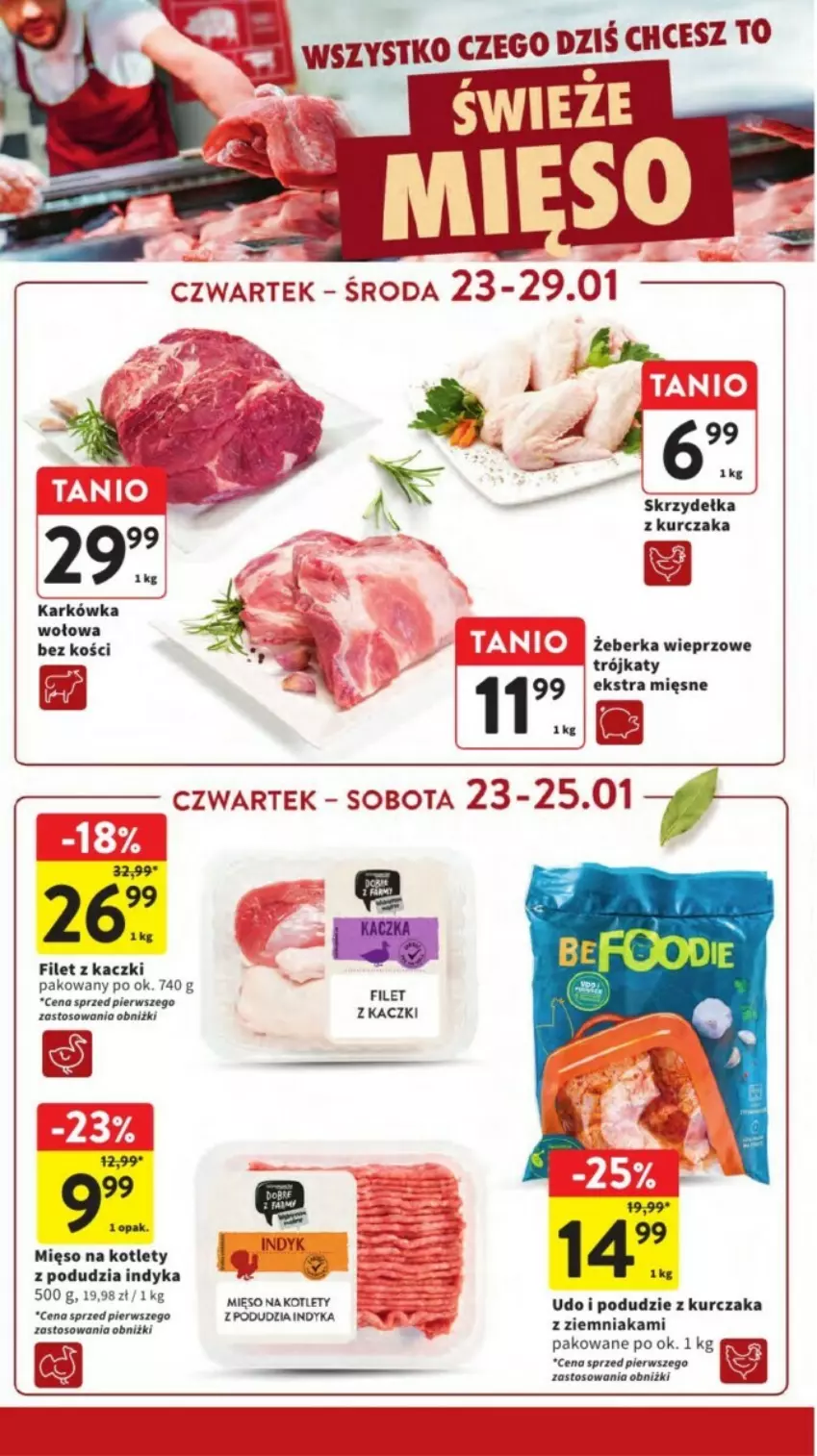 Gazetka promocyjna Intermarche - ważna 27.01 do 29.01.2025 - strona 5 - produkty: Kotlet, Kurczak, Mięso, Podudzie z kurczaka