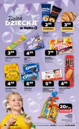 Gazetka promocyjna Netto - Od Poniedziałku - Gazetka - ważna od 31.05 do 31.05.2025 - strona 14 - produkty: Zestaw prezentowy, Ciastka, Gin, Milky Way, Chałwa, Croissant, Sezam, Herbatniki, Tonik, Rogal, Czekolada, Mars, Baton, Oreo, Kinder, Psi Patrol, Milka, Nimm2