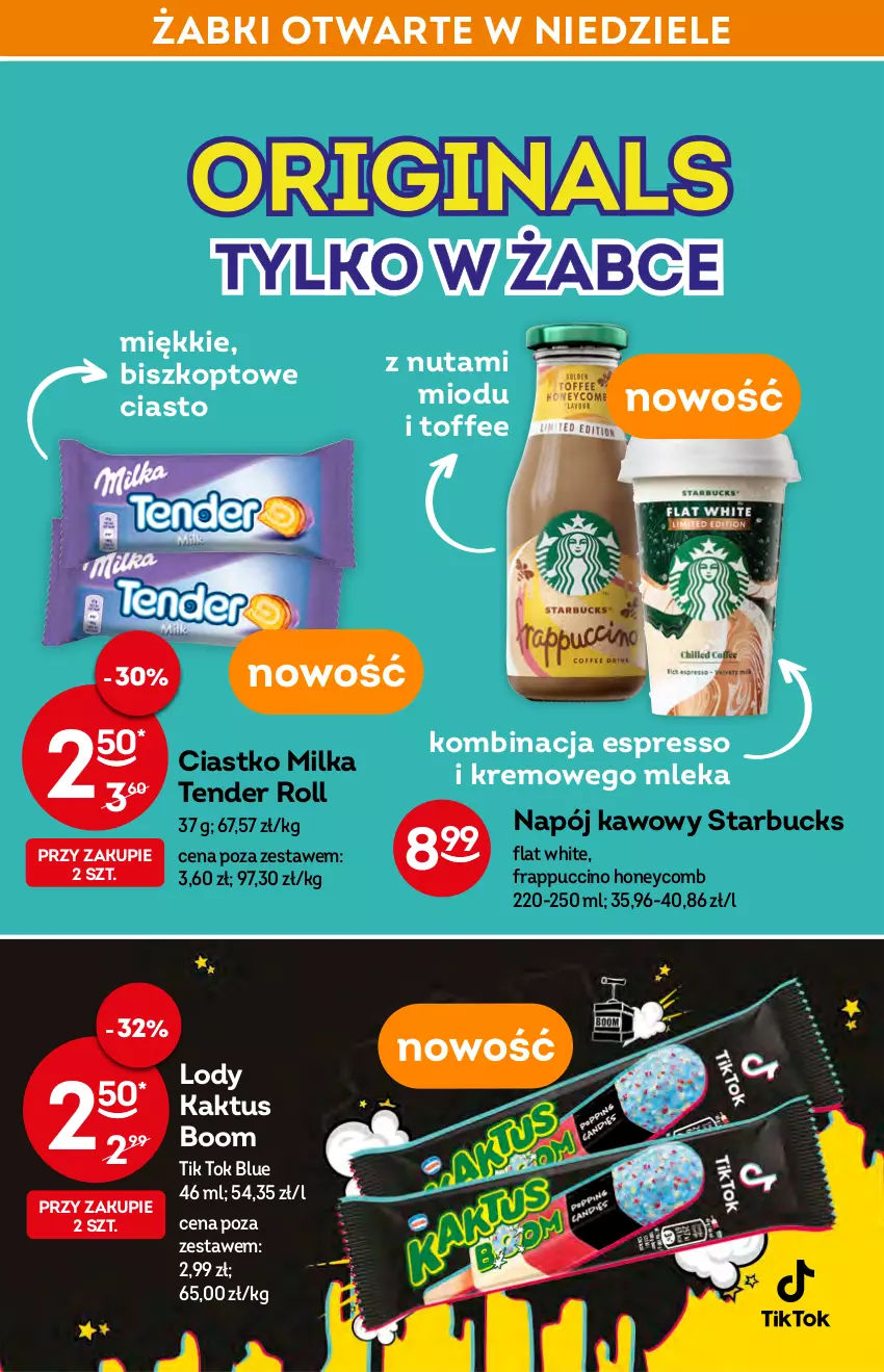 Gazetka promocyjna Żabka - ważna 23.02 do 01.03.2022 - strona 11 - produkty: Kaktus, Lody, Milka, Napój