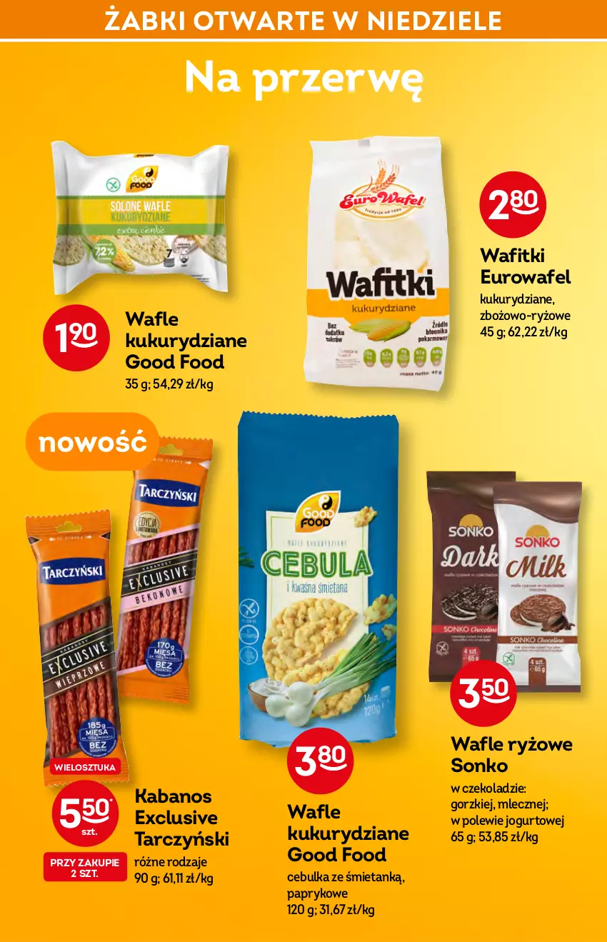 Gazetka promocyjna Żabka - ważna 23.02 do 01.03.2022 - strona 26 - produkty: Jogurt, Kabanos, Ryż, Sonko, Tarczyński, Wafle