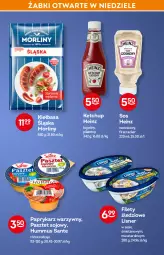 Gazetka promocyjna Żabka - Gazetka - ważna od 01.03 do 01.03.2022 - strona 43 - produkty: Ketchup, Hummus, Sos, Mus, Paprykarz, Papryka, Pasztet, Sante, Morliny, Kiełbasa, Heinz, Lisner, Kiełbasa śląska