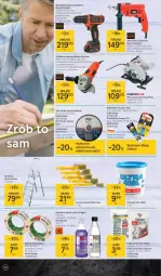 Gazetka promocyjna Tesco - Tesco katalog Ogród - Gazetka - ważna od 19.05 do 19.05.2021 - strona 10 - produkty: Top, Sos, Drabina, Wiertarka, Klej, Tarka, Lack, Wiertarka udarowa, Wkręt