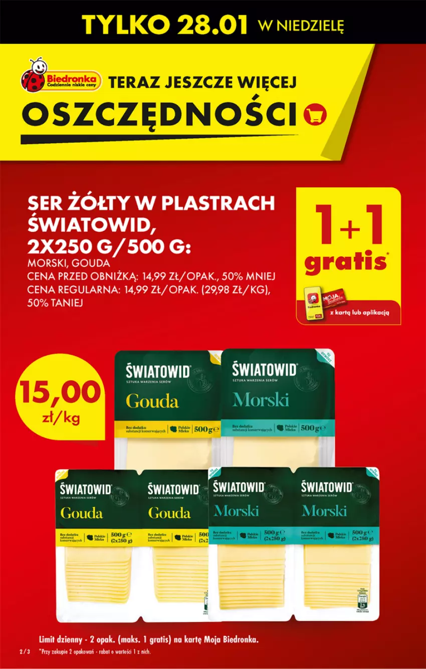 Gazetka promocyjna Biedronka - Od czwartku - ważna 25.01 do 31.01.2024 - strona 2 - produkty: Gouda, Gra, Ser, Tera