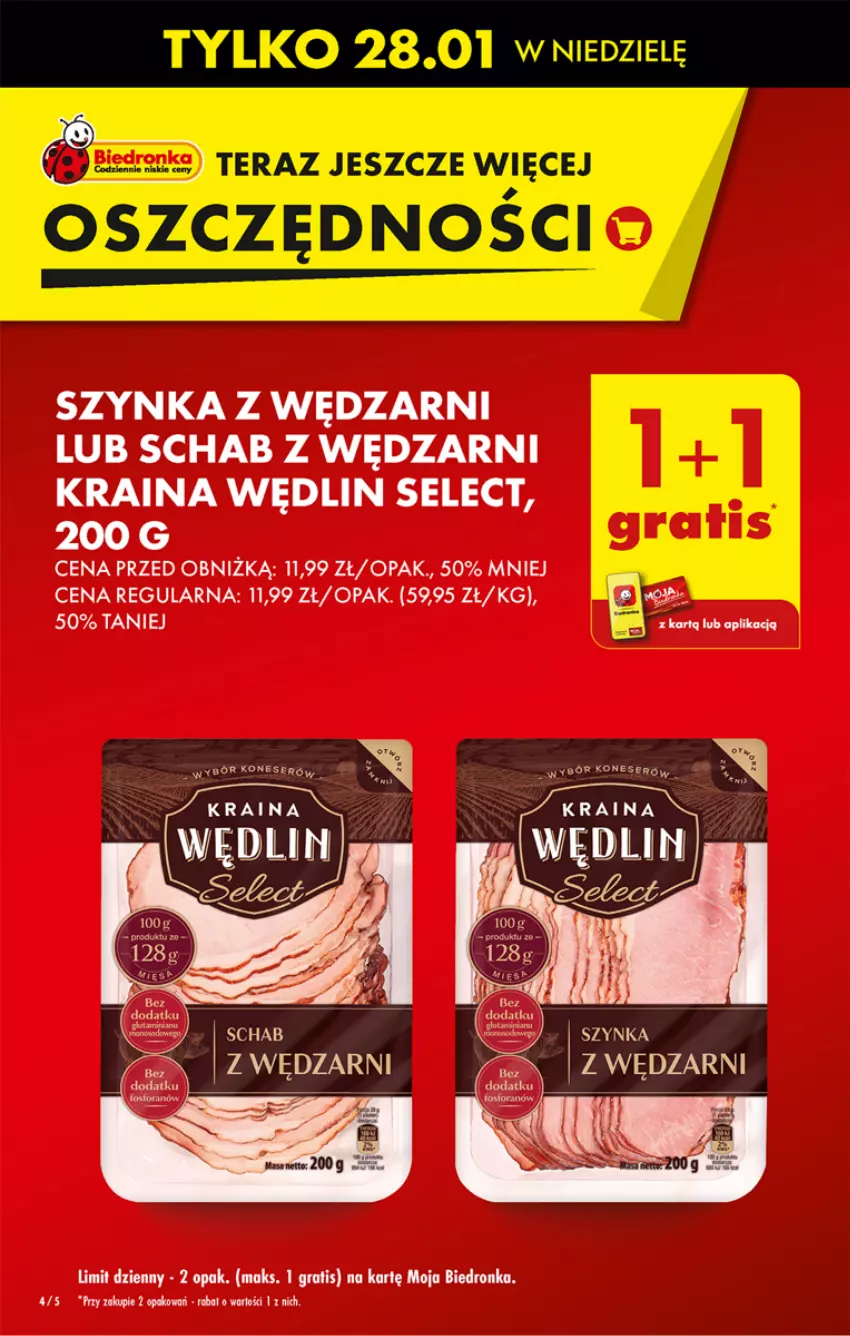 Gazetka promocyjna Biedronka - Od czwartku - ważna 25.01 do 31.01.2024 - strona 4 - produkty: Gra, Szynka, Tera