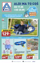 Gazetka promocyjna Aldi - ALDI ma to COŚ - Gazetka - ważna od 20.05 do 20.05.2023 - strona 1 - produkty: Sok, Por, Gra, Huśtawka, Dzieci, Dywan, Fa