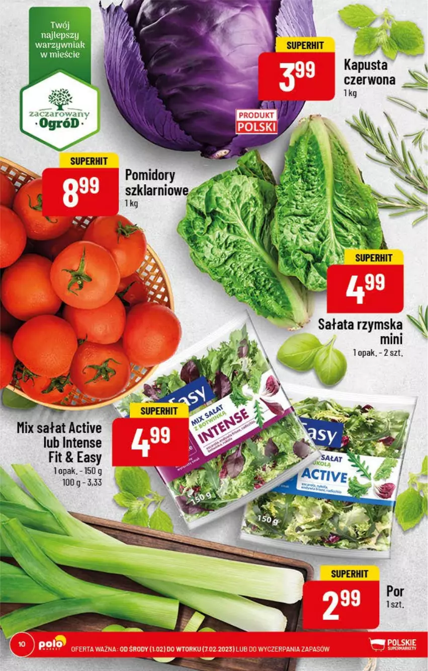 Gazetka promocyjna PoloMarket - Gazetka pomocyjna - ważna 01.02 do 07.02.2023 - strona 10 - produkty: Pomidory, Sałat