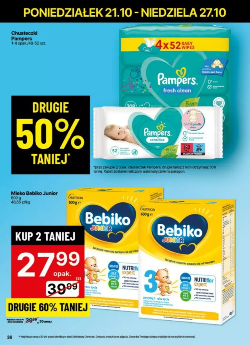 Gazetka promocyjna Delikatesy Centrum - ważna 21.10 do 27.10.2024 - strona 30 - produkty: Pampers, Rum