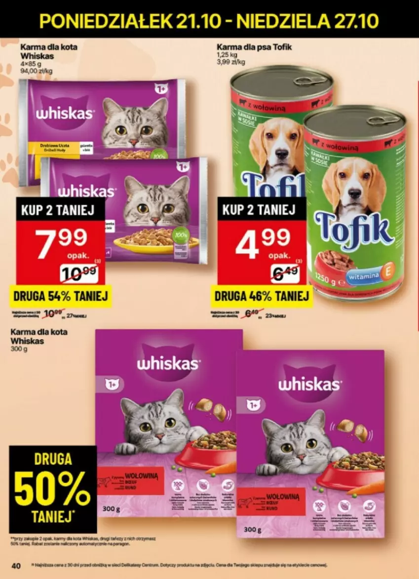 Gazetka promocyjna Delikatesy Centrum - ważna 21.10 do 27.10.2024 - strona 35 - produkty: Rum, Whiskas