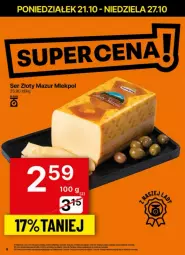 Gazetka promocyjna Delikatesy Centrum - Gazetka - ważna od 27.10 do 27.10.2024 - strona 41 - produkty: Ser, Złoty Mazur